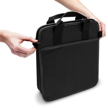 HOMEY H008 Αναδιπλούμενο κουτί αποθήκευσης αυτοκινήτου, με θήκες, χωρίς καπάκι, ύφασμα 600D Oxford, χωρητικότητα 40L+, μοντέρνο μινιμαλιστικό στυλ