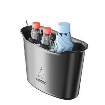 Автомобилно вътрешно кошче за отпадъци и чадър — врато-монтирана мултифункционална поставка, пластмасова конструкция, възможност за лого