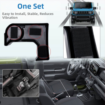 Конзолна кутия за съхранение с държач за чаши — ABS кополимер, универсална съвместимост, персонализируема с печат на лого, за Suzuki Jimny с автоматична трансмисия