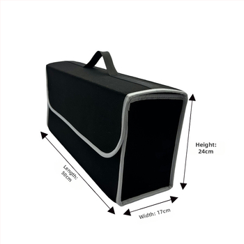 Кутия за багажник за съхранение от кожа, голям капацитет, персонализираема, с дръжка и печат на лого