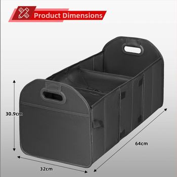 Κουτί αποθήκευσης πορτ-μπαγκάζ αυτοκινήτου – πτυσσόμενο, υφασμάτινο, 35L χωρητικότητα, ανθεκτικό στη σκόνη, κατάλληλο για αυτοκίνητο και οικία