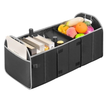 Κουτί αποθήκευσης πορτ-μπαγκάζ αυτοκινήτου – πτυσσόμενο, υφασμάτινο, 35L χωρητικότητα, ανθεκτικό στη σκόνη, κατάλληλο για αυτοκίνητο και οικία