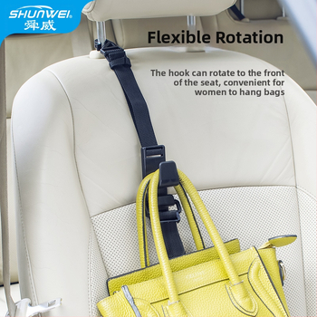 Shun Wei automobilio kilpa, iš plastiko, teleskopinė, reguliuojamo ilgio su pritaikymo galimybe, interjero dekoravimui ir saugojimui