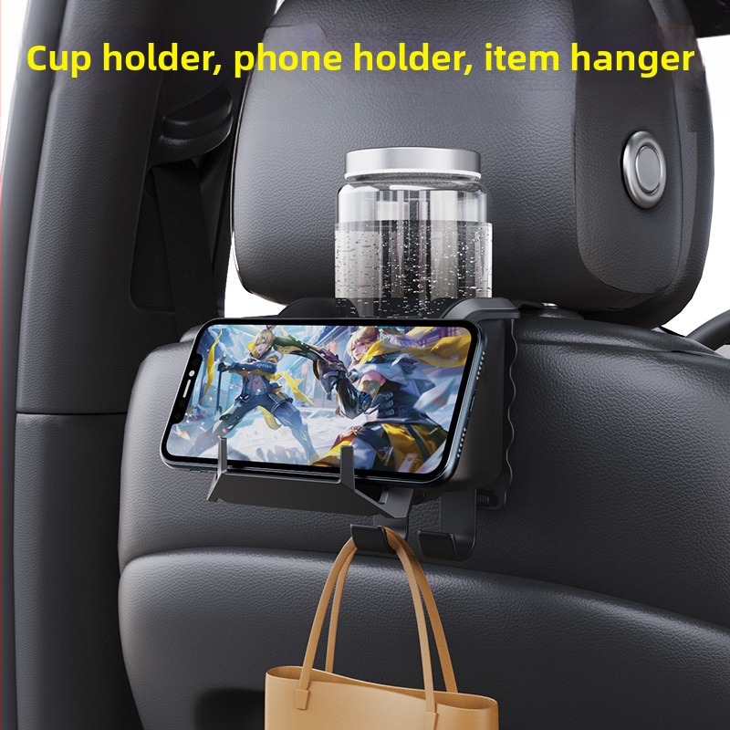 Busy lights мултифункционален държач за чаши за задната седалка на автомобил и държач за телефон, PVC материал