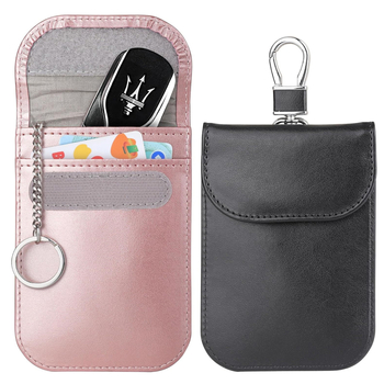 Automobilio raktų dėklas su RFID EMI apsauga, anglies pluošto medžiaga, anglies pluošto raštas, 1 sulankstymas piniginei, nano apsauginė įdaila