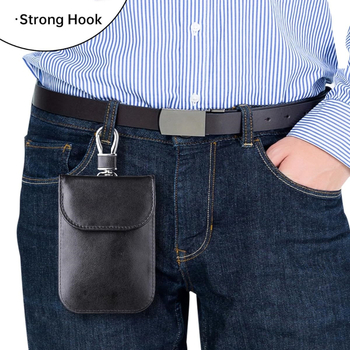 Automobilio raktų dėklas su RFID EMI apsauga, anglies pluošto medžiaga, anglies pluošto raštas, 1 sulankstymas piniginei, nano apsauginė įdaila