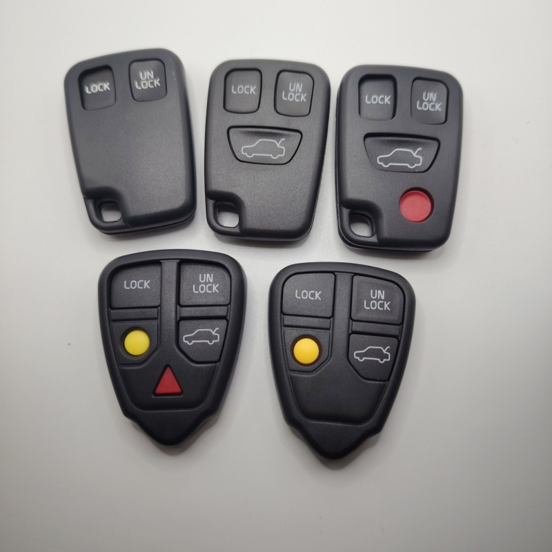 Volvo nuotolinio rakto korpusas C30, C70, S40, S60, S80, XC90, V60 modeliams — ABS medžiaga, korpusas iš gumos, modelis 0003, svoris 10 g, personalizavimas prieinamas