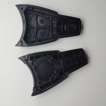 Saab 9-2/9-3/9-5 keičiamo raktų korpuso, ABS+varis, 4 mygtukų dizainas, vario klavišo ašmenys