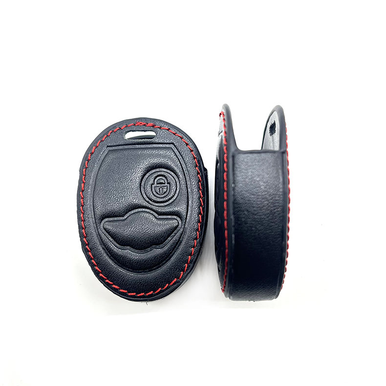 BMW Mini Cooper R50/R53 (2002–2005) bőr kulcstartó, sík kulcs, tehénbőr