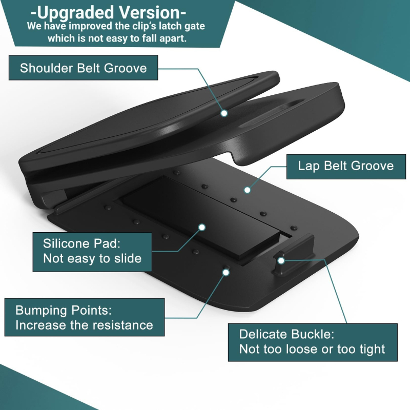 ABS materjalist auto turvavöö reguleerimisklips