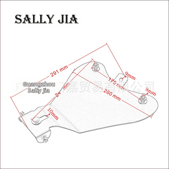 Основа за седло Harley Cruiser с пружинено кожено седло, едноместна седална подложка, модел 01