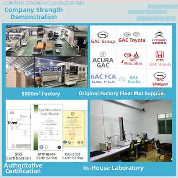 Automobilio kiliminė kilimėliai - 5 dalių rinkinys, PVC neslidus, Suderinama su bendrais modeliais, Logotipas spausdintas, Pritaikomas apdorojimas