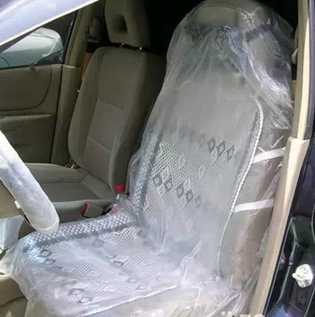 Vienkartinis plastikinis apsauginis dangtelis automobilio sėdynei – universalus suderinamumas, be prekės ženklo