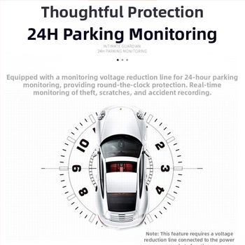 Видеорегистратор за автомобил C3 с двойна леща, 120° 720p, Wi‑Fi, циклично записване, предна и задна камера, 2.0-инчов дисплей