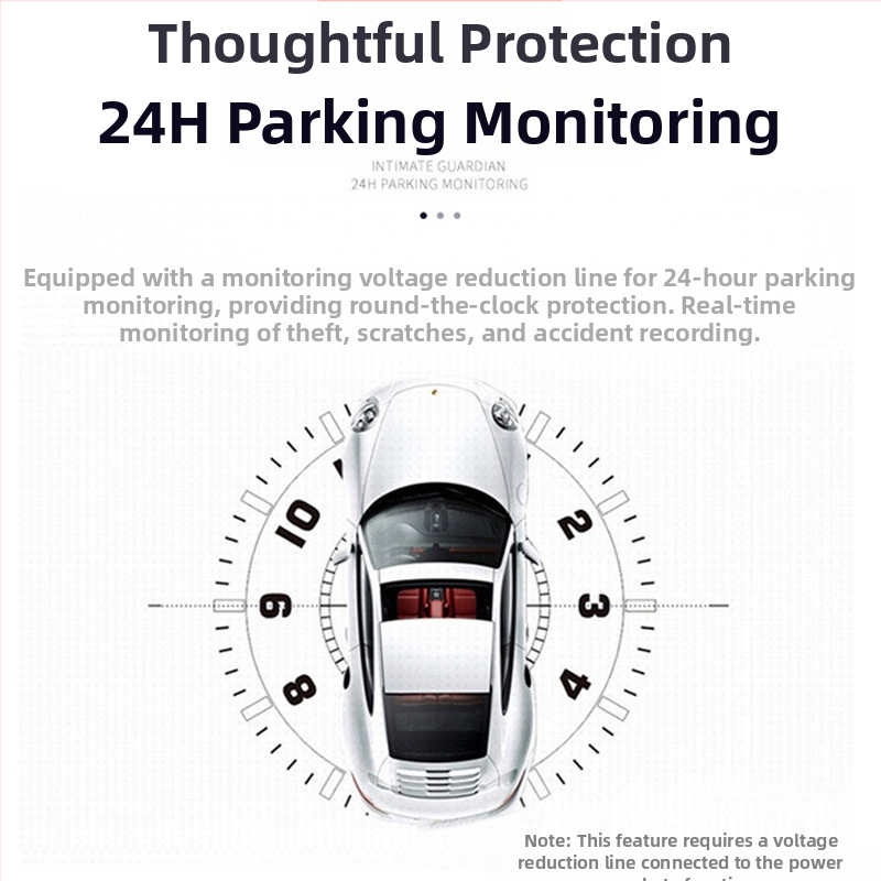 Видеорегистратор за автомобил C3 с двойна леща, 120° 720p, Wi‑Fi, циклично записване, предна и задна камера, 2.0-инчов дисплей