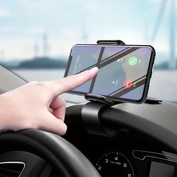 Autós műszerfalra szerelhető telefontartó snap-on rögzítéssel és 360°-os forgással