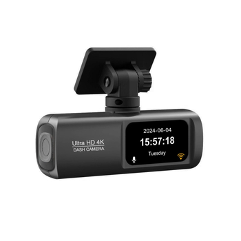 Двоен предно-заден 4K видеорегистратор за автомобили с GPS и Wi-Fi, 170° широк ъгъл