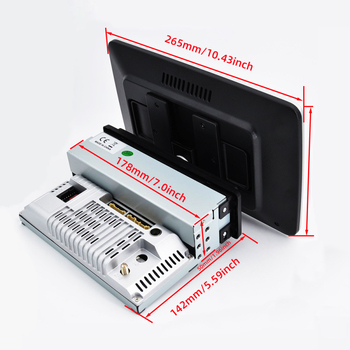 Android auto navigācijas sistēma, universāla 360° rotējoša vienība, 4x45W, DC12V, ABS+ alumīnija korpuss, IPS/TN displejs