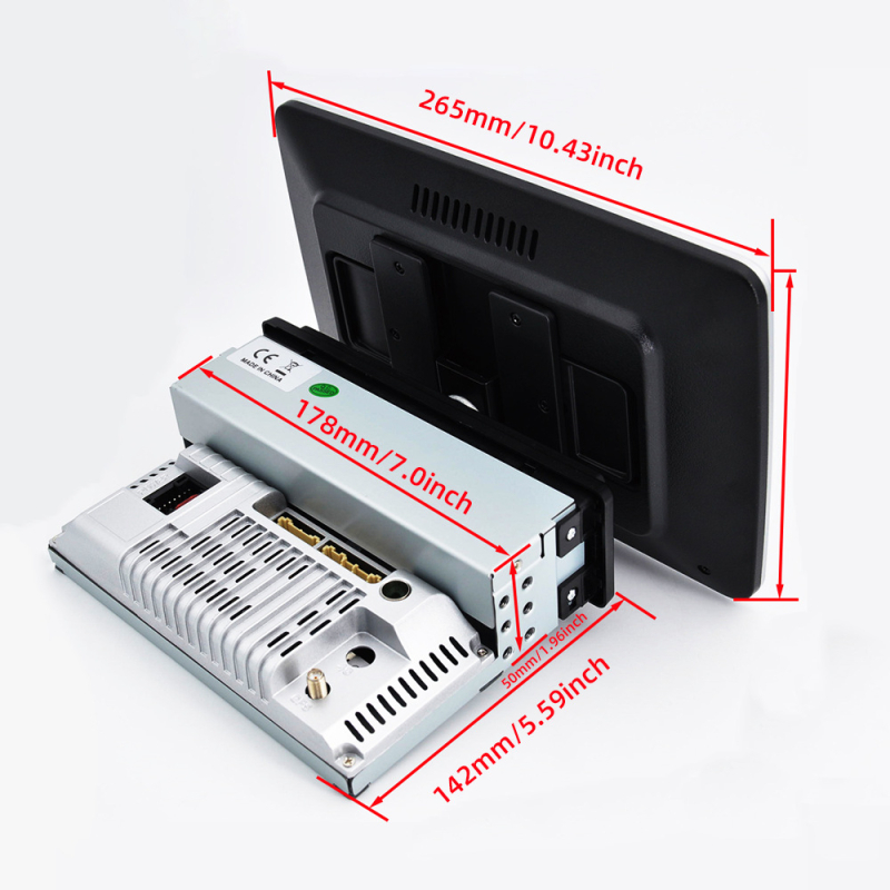 Android auto navigācijas sistēma, universāla 360° rotējoša vienība, 4x45W, DC12V, ABS+ alumīnija korpuss, IPS/TN displejs