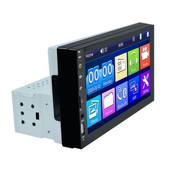 Android auto navigācijas MP5 atskaņotājs (1-DIN) ar GPS un automašīnas stāvokļa uzraudzību, atbalsta microSD līdz 64GB