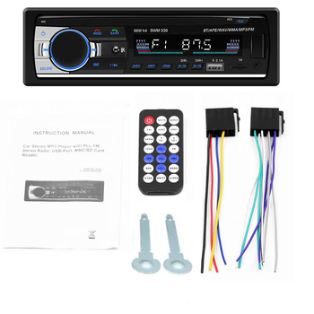 Automašīnas MP3 atskaņotājs ar Bluetooth hands-free zvaniem, FM radio, dubultā USB uzlāde, modelis JSD-530, 12V barošana
