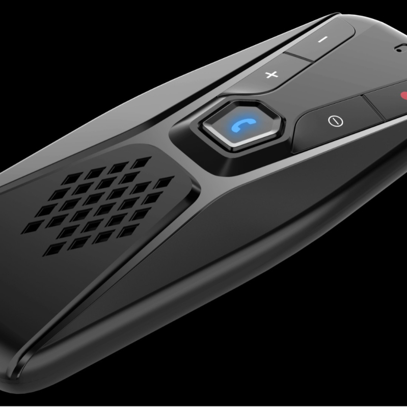 Auto saules aizsargs Bluetooth MP3 atskaņotājs LX-BTC114 ar FM, Bluetooth, mono displeju, 12–24V barošana