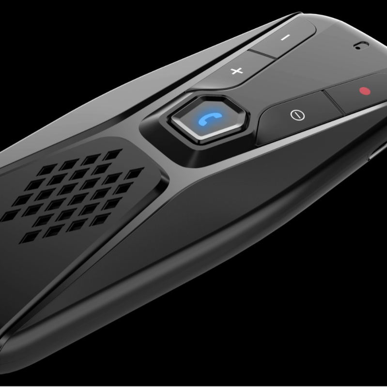 Auto saules aizsargs Bluetooth MP3 atskaņotājs LX-BTC114 ar FM, Bluetooth, mono displeju, 12–24V barošana