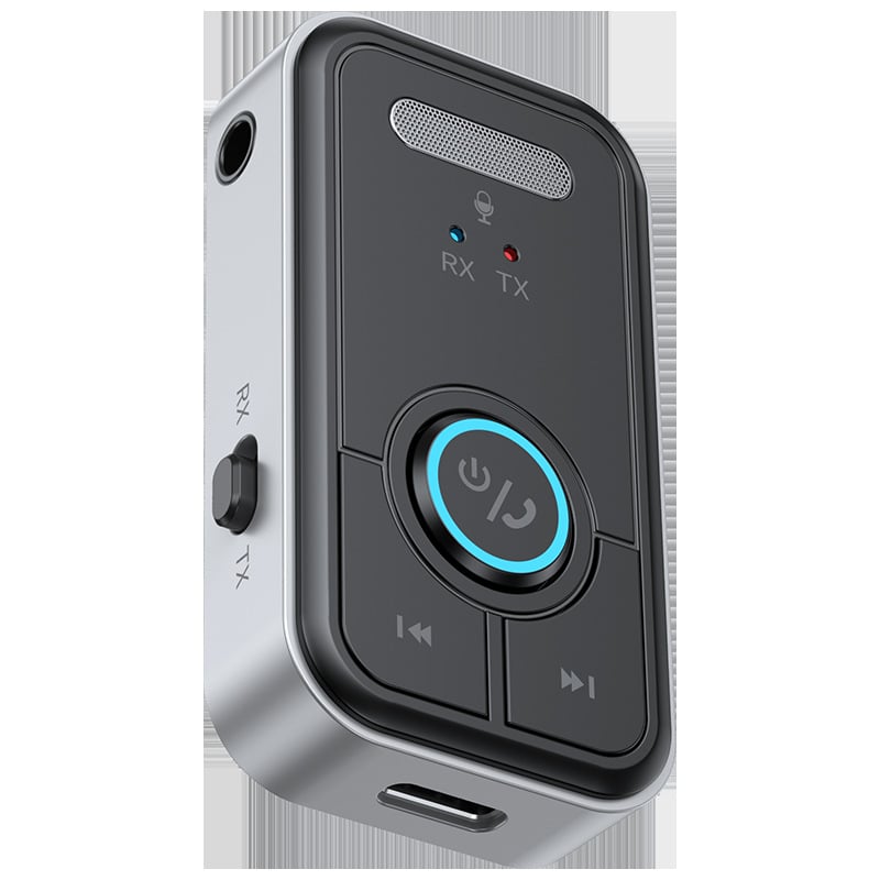 T67 2-in-1 Bluetooth uztvērējs–raidītājs, Bluetooth 5.3, 3,5 mm bezvadu audio pārveidotājs automašīnas skaņas sistēmai
