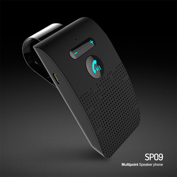 SP09 Bluetooth auto hands-free ar Siri balss vadību, automātiska ieslēgšana/izslēgšana, uzstādāms uz saules aizsarglīdzekļa, Bluetooth 5.0, divu ierīču savienojums