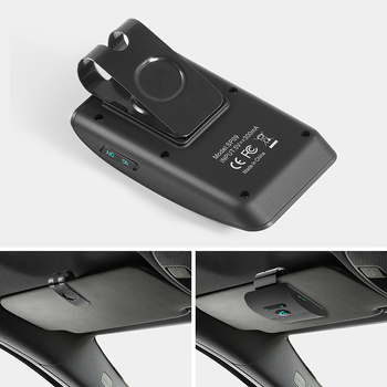 SP09 Bluetooth auto hands-free ar Siri balss vadību, automātiska ieslēgšana/izslēgšana, uzstādāms uz saules aizsarglīdzekļa, Bluetooth 5.0, divu ierīču savienojums