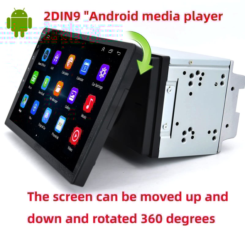 2DIN universāla visu-in-one auto multimediju navigācija ar GPS, Bluetooth un Wi‑Fi, 12V DC barošana, 4×45W, TN/IPS 2.5D ekrāns