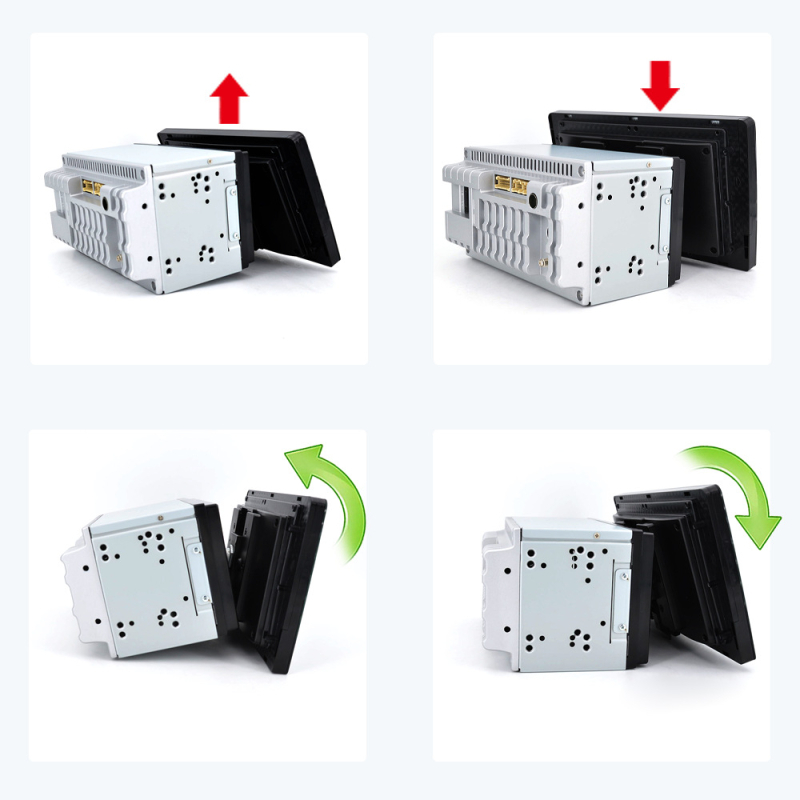 2DIN universāla visu-in-one auto multimediju navigācija ar GPS, Bluetooth un Wi‑Fi, 12V DC barošana, 4×45W, TN/IPS 2.5D ekrāns