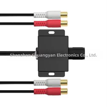 Автомобилен аудио усилвател с регулатор на звука, RCA вход/изход LC-1 – Chuangyan, PVC корпус, CE сертифициран, за аудио и видео