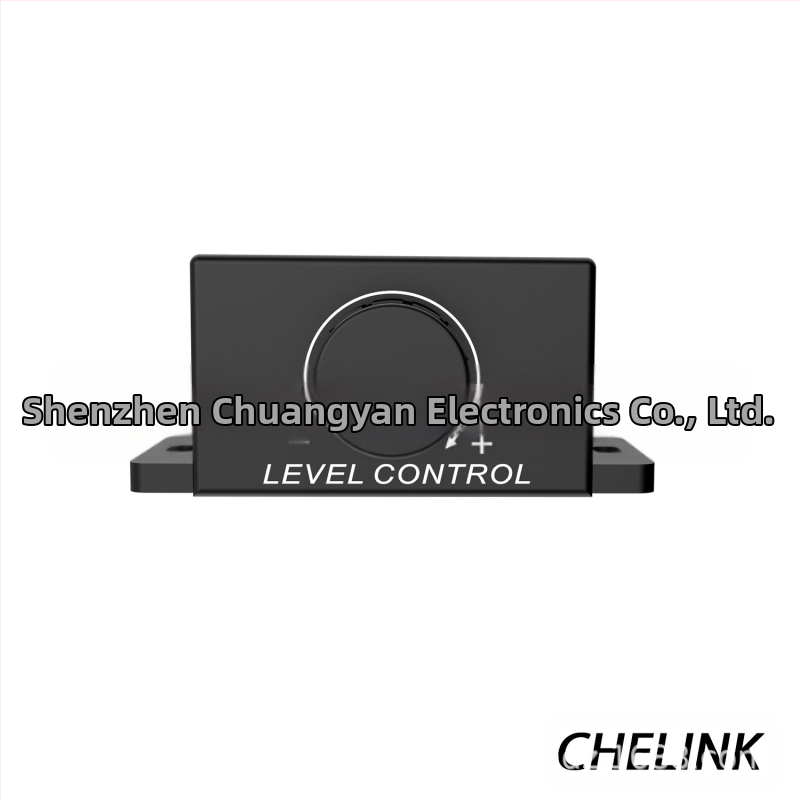 Автомобилен аудио усилвател с регулатор на звука, RCA вход/изход LC-1 – Chuangyan, PVC корпус, CE сертифициран, за аудио и видео