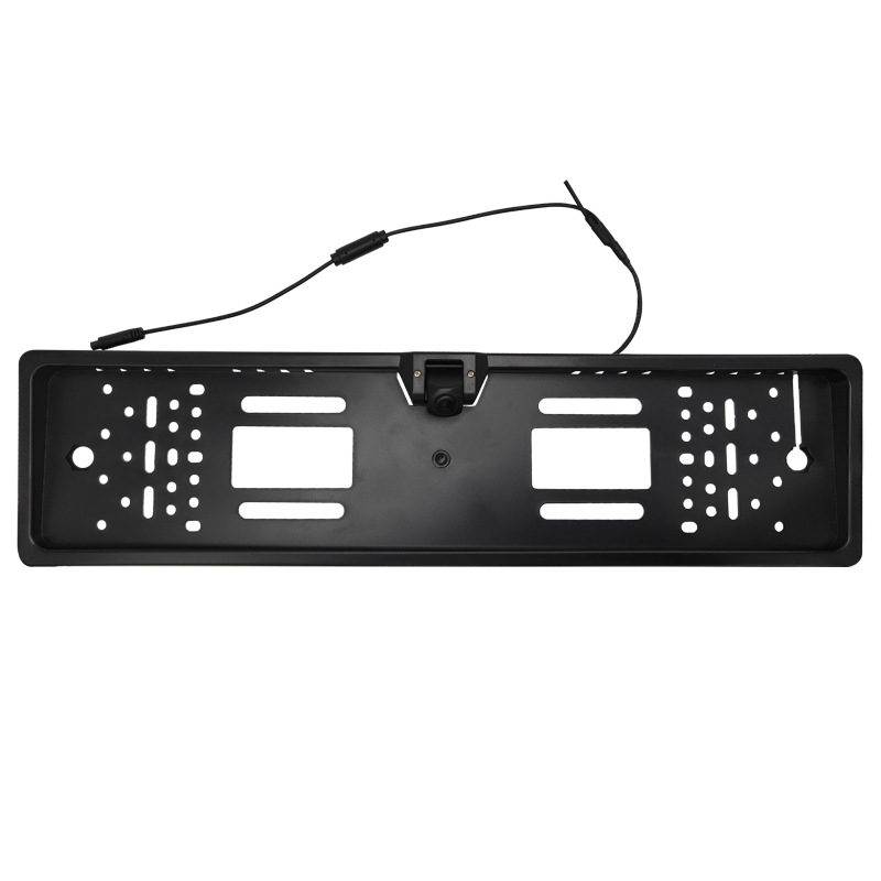 Automobilio galinio vaizdo kamera su registracijos numerio rėmeliu, belaidė Wi‑Fi, modelis EWC-160, 12V, 1280x720, reguliuojamas kampas, H.264