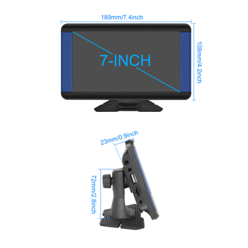 Universālā auto PND iekārta ar CarPlay/Android Auto/Apple AirPlay/TF kartes atbalstu; HD ekrāns; izšķirtspēja 1024×600; modelis f133; pielāgota apstrāde