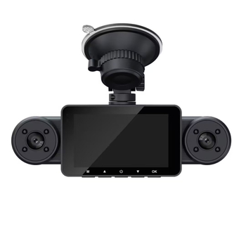 Κάμερα οδήγησης αυτοκινήτου με εγγραφή μπροστά/πίσω, 1080p, 140° γωνία προβολής, διάφραγμα F1.8, κυκλική εγγραφή