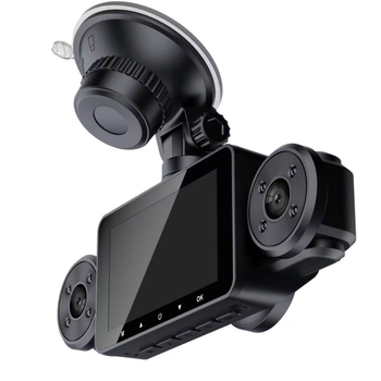 Κάμερα οδήγησης αυτοκινήτου με εγγραφή μπροστά/πίσω, 1080p, 140° γωνία προβολής, διάφραγμα F1.8, κυκλική εγγραφή