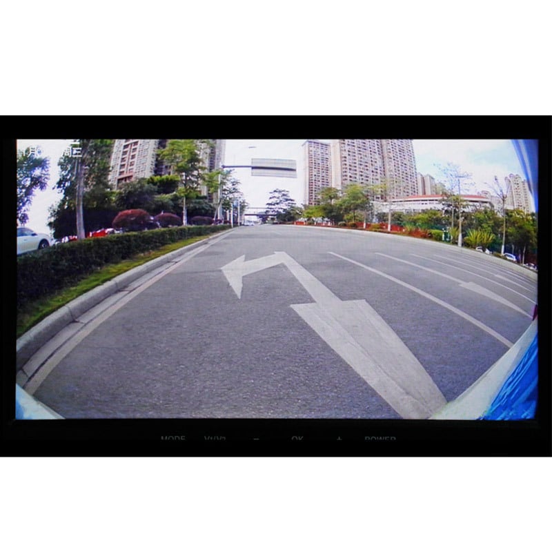 Atbulinės eigos kamera su 2K fisheye plataus kampo, AHD, 1080x720, 12V, IP68