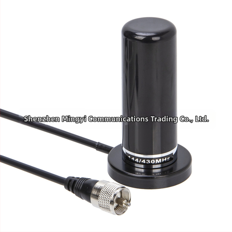 Автомобилна антена за радиокомуникации със вакуумна чашка, двойна честота 144/430 MHz, обхват 10–50 км, без батерия, за комуникации