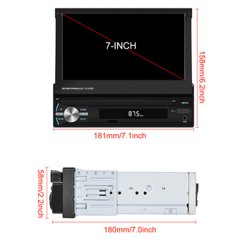 Automašīnas infotainment centrālā vienība ar bezvadu CarPlay, MP5 multimedija, bez diska, modeļa 9608W, kapacitīvs skārienjūtīgs ekrāns