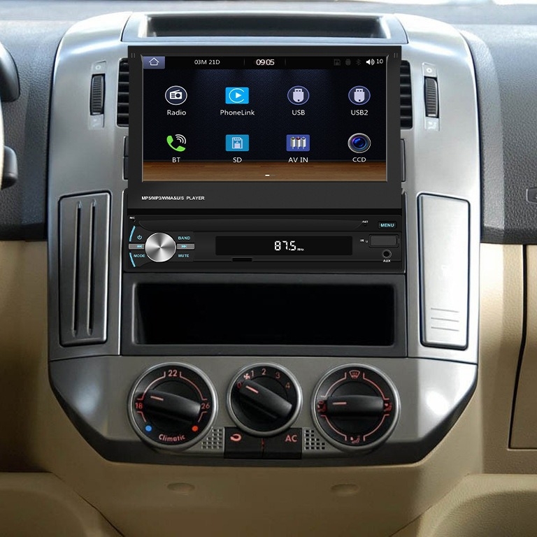 Automašīnas infotainment centrālā vienība ar bezvadu CarPlay, MP5 multimedija, bez diska, modeļa 9608W, kapacitīvs skārienjūtīgs ekrāns