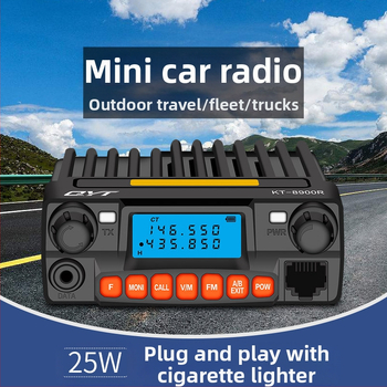 QYT KT8900R σταθμός αυτοκινήτου, επαγγελματικού επιπέδου, τριών σταδίων διπλής ετοιμότητας, συμπαγής ασύρματη μονάδα, 400–470 MHz