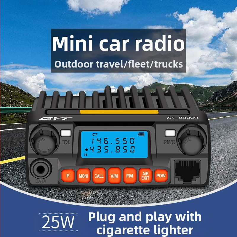QYT KT8900R σταθμός αυτοκινήτου, επαγγελματικού επιπέδου, τριών σταδίων διπλής ετοιμότητας, συμπαγής ασύρματη μονάδα, 400–470 MHz