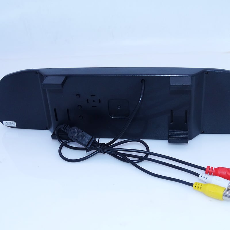 Automašīnas atpakaļskata ekrāns ar TFT LCD, 800x480 izšķirtspēja, N/P ievade, universāla saderība