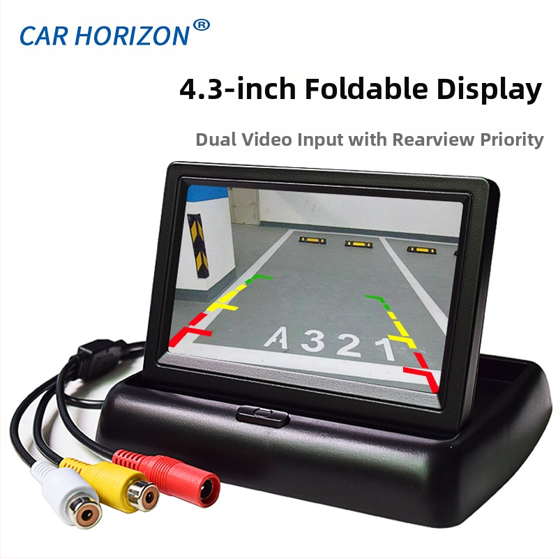 Automašīnas LCD ekrāns YL-430, TFT LCD, 480x272 izšķirtspēja, divas AV ieejas, PAL/NTSC saderīgs