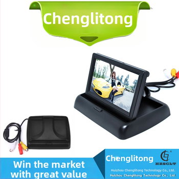 Atpakaļskata ekrāns CLT-509, TFT ekrāns, 800x480 izšķirtspēja, AV ieeja, universāla savietojamība