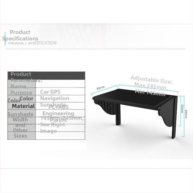 Automobilio navigacinio įrenginio ekrano skydelis, universalus suderinamumas, storesnis dizainas, montavimas elektrostatiniais lipdukais