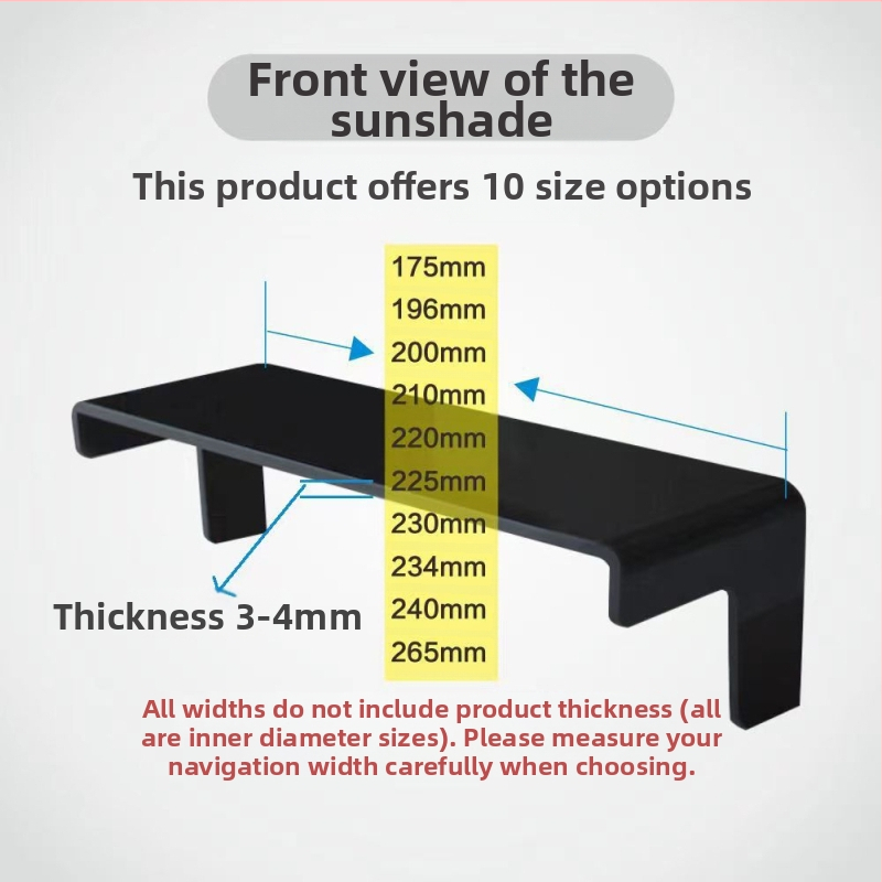 Automobilio navigacinio įrenginio ekrano skydelis, universalus suderinamumas, storesnis dizainas, montavimas elektrostatiniais lipdukais