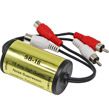 Automobiļu audio trokšņu izolators un interferences novēršana, stereo ar kopīgu zemējumu, audio filtrs, pielāgota apstrāde — Yino wolf